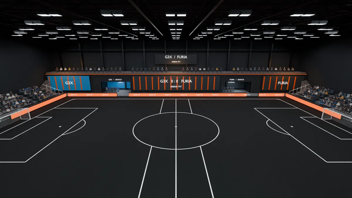 Render da arena no Blender